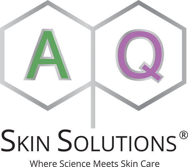 AQ Skin Solutions logo for Growth Factor Induced Therapy at Janine's Skin & Laser Clinic.